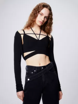 Calvin Klein Boléro à Manches Longues 3 Calvin Klein Boléro à Manches Longues