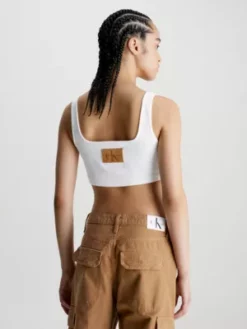 Calvin Klein Brassière En Jersey Côtelé 10 Calvin Klein Brassière En Jersey Côtelé -Pas Cher Calvin Klein Magasin J20J221010 0IN alternate2