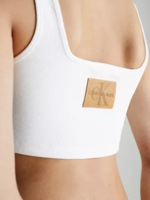 Calvin Klein Brassière En Jersey Côtelé 6 Calvin Klein Brassière En Jersey Côtelé – Image 4