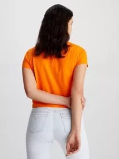 Calvin Klein T-shirt Court Avec Logo -Pas Cher Calvin Klein Magasin J20J221047 SCB alternate2