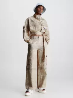 Calvin Klein Pantalon Cargo Relaxed Imprimé -Pas Cher Calvin Klein Magasin J20J221071 0F4 alternate3