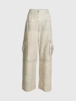 Calvin Klein Pantalon Cargo Relaxed Imprimé -Pas Cher Calvin Klein Magasin J20J221071 0F4 alternate4