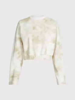 Calvin Klein Sweat-shirt Court Tie Dye -Pas Cher Calvin Klein Magasin J20J221189 0LA alternate4