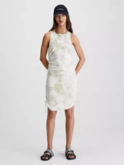 Calvin Klein Mini-robe Tie Dye Ruchée