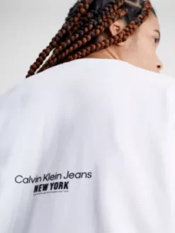 Calvin Klein T-shirt Grande Taille Brodé 9 Calvin Klein T-shirt Grande Taille Brodé -Pas Cher Calvin Klein Magasin J20J221195 YAF alternate2