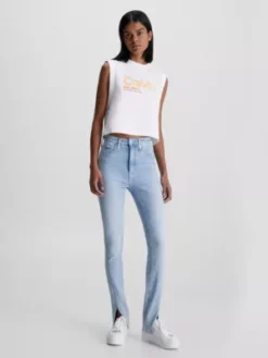 Calvin Klein Jean Super Skinny Taille Haute -Pas Cher Calvin Klein Magasin J20J221242 1A4 alternate4