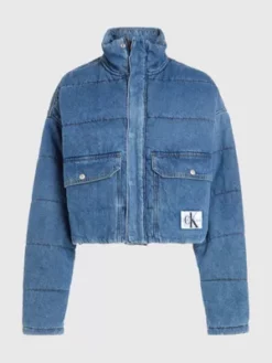 Calvin Klein Doudoune Courte En Denim -Pas Cher Calvin Klein Magasin J20J221256 1A4 alternate4