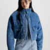 Calvin Klein Doudoune Courte En Denim