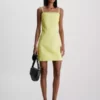 Calvin Klein Mini-robe Ajustée En Jean -Pas Cher Calvin Klein Magasin J20J221275 1A4 main