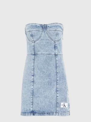 Calvin Klein Robe Corset En Denim Recyclé 7 Calvin Klein Robe Corset En Denim Recyclé – Image 5