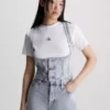 Calvin Klein Gilet Corset En Denim -Pas Cher Calvin Klein Magasin J20J221286 1AA main