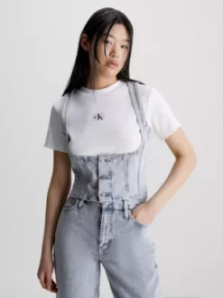 Calvin Klein Gilet Corset En Denim