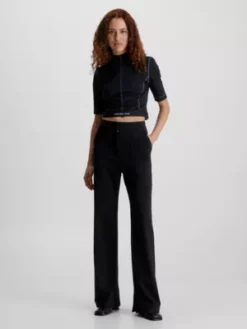 Calvin Klein Pantalon Straight En Jersey Milano -Pas Cher Calvin Klein Magasin J20J221300 BEH alternate3