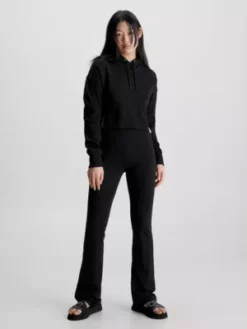 Calvin Klein Legging évasé En Jersey Milano -Pas Cher Calvin Klein Magasin J20J221301 BEH alternate4