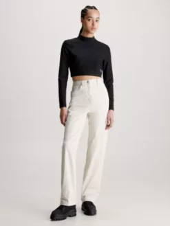 Calvin Klein Haut Slim élastique à Manches Longues -Pas Cher Calvin Klein Magasin J20J221312 BEH alternate3