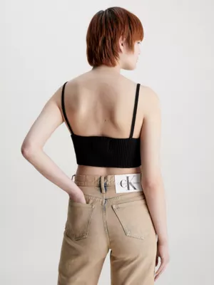 Calvin Klein Brassière En Maille De Coton 4 Calvin Klein Brassière En Maille De Coton – Image 2