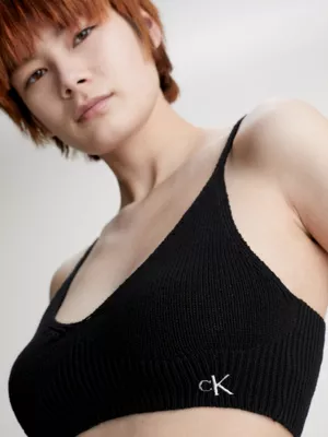 Calvin Klein Brassière En Maille De Coton 5 Calvin Klein Brassière En Maille De Coton – Image 3