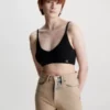 Calvin Klein Brassière En Maille De Coton -Pas Cher Calvin Klein Magasin J20J221345 BEH main