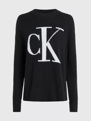 Calvin Klein Pull Relaxed En Coton Bio Avec Logo 7 Calvin Klein Pull Relaxed En Coton Bio Avec Logo â Image 5