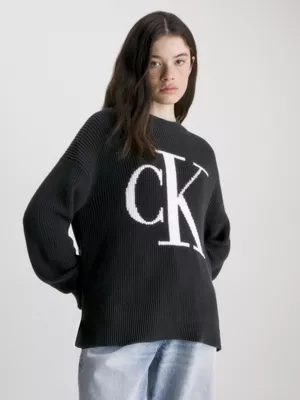Calvin Klein Pull Relaxed En Coton Bio Avec Logo 3 Calvin Klein Pull Relaxed En Coton Bio Avec Logo