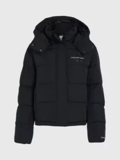 Calvin Klein Doudoune à Capuche En Polyester Recyclé -Pas Cher Calvin Klein Magasin J20J221377 BEH alternate5