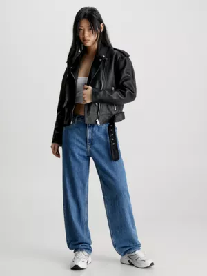 Calvin Klein Blouson Biker En Cuir 6 Calvin Klein Blouson Biker En Cuir – Image 4