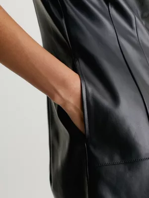 Calvin Klein Robe-chemise En Similicuir 5 Calvin Klein Robe-chemise En Similicuir â Image 3