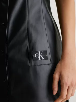 Calvin Klein Robe-chemise En Similicuir 6 Calvin Klein Robe-chemise En Similicuir â Image 4