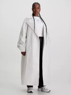 Calvin Klein Trench-coat Oversize Brillant -Pas Cher Calvin Klein Magasin J20J221389 ACF alternate1
