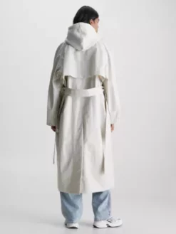Calvin Klein Trench-coat Oversize Brillant -Pas Cher Calvin Klein Magasin J20J221389 ACF alternate2