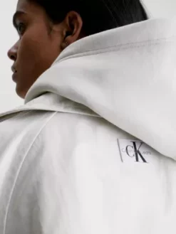 Calvin Klein Trench-coat Oversize Brillant -Pas Cher Calvin Klein Magasin J20J221389 ACF alternate4