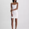 Calvin Klein Mini-robe Slim En Tissu éponge -Pas Cher Calvin Klein Magasin J20J221404 YAF main