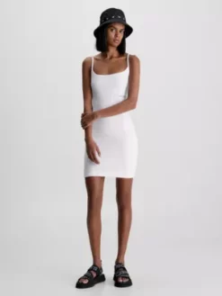 Calvin Klein Mini-robe Slim En Tissu éponge