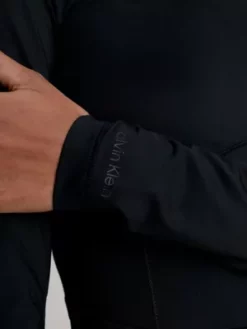 Calvin Klein Robe Longueur Midi Slim élastique à Manches Longues -Pas Cher Calvin Klein Magasin J20J221405 BEH alternate3