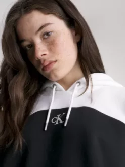 Calvin Klein Robe Sweat à Capuche Color-block 9 Calvin Klein Robe Sweat à Capuche Color-block -Pas Cher Calvin Klein Magasin J20J221410 BEH alternate2