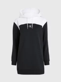 Calvin Klein Robe Sweat à Capuche Color-block 11 Calvin Klein Robe Sweat à Capuche Color-block -Pas Cher Calvin Klein Magasin J20J221410 BEH alternate4