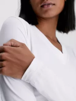 Calvin Klein Crop Top à Manches Longues 9 Calvin Klein Crop Top à Manches Longues -Pas Cher Calvin Klein Magasin J20J221421 YAF alternate2