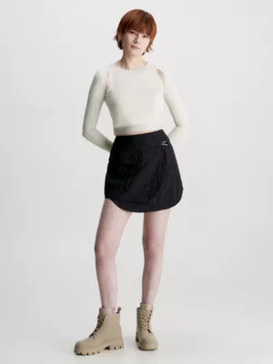 Calvin Klein Haut Slim Ajouré à Manches Longues 7 Calvin Klein Haut Slim Ajouré à Manches Longues – Image 5