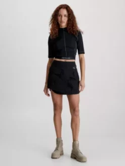 Calvin Klein Haut Slim élastique Ajouré -Pas Cher Calvin Klein Magasin J20J221425 BEH alternate4