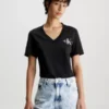 Calvin Klein T-shirt Avec Monogramme Et Col En V 2 Calvin Klein T-shirt Avec Monogramme Et Col En V -Pas Cher Calvin Klein Magasin J20J221429 BEH main