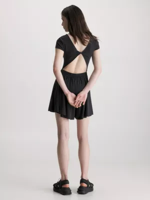 Calvin Klein Combinaison Courte En Jersey Ajouré 4 Calvin Klein Combinaison Courte En Jersey Ajouré – Image 2