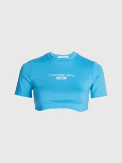 Calvin Klein T-shirt Bustier Court -Pas Cher Calvin Klein Magasin J20J221483 CY0 alternate4