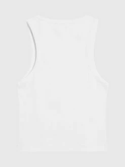 Calvin Klein Débardeur Slim Côtelé En Coton -Pas Cher Calvin Klein Magasin J20J221496 YAF alternate6