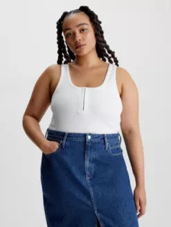 Calvin Klein Débardeur Slim CÎtelé En Coton