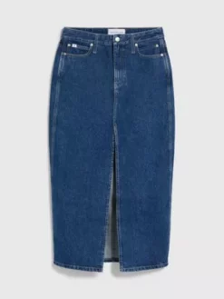 Calvin Klein Jupe Longue Taille Haute En Denim 15 Calvin Klein Jupe Longue Taille Haute En Denim -Pas Cher Calvin Klein Magasin J20J221505 1A4 alternate5