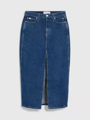 Calvin Klein Jupe Longue Taille Haute En Denim 8 Calvin Klein Jupe Longue Taille Haute En Denim – Image 6