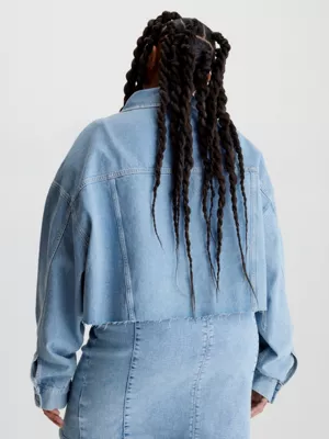 Calvin Klein Veste Relaxed Courte En Jean 5 Calvin Klein Veste Relaxed Courte En Jean â Image 3