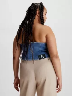 Calvin Klein Bustier En Jean -Pas Cher Calvin Klein Magasin J20J221560 1A4 alternate2