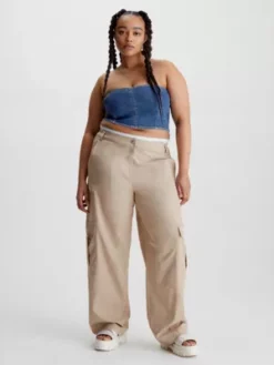 Calvin Klein Bustier En Jean -Pas Cher Calvin Klein Magasin J20J221560 1A4 alternate4