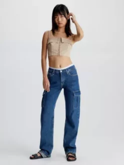 Calvin Klein Haut Bandeau Avec Fermeture Agrafe -Pas Cher Calvin Klein Magasin J20J221577 ABM alternate4